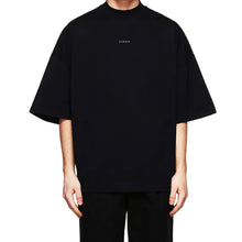Lazaci Diamond Clan Mock Neck T-Shirt - BLK / WHI