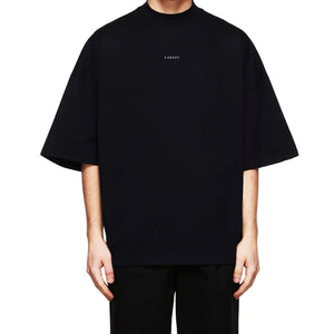 Lazaci Diamond Clan Mock Neck T-Shirt - BLK / WHI
